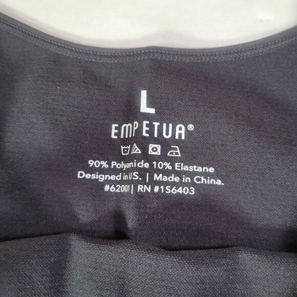 Empetua Black Scoop Neck Cami Shapewear Top # 62001 Size L - Picture 4 of 4